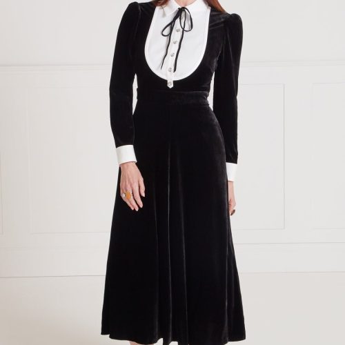 Marvelloush Bib Dress - Black
