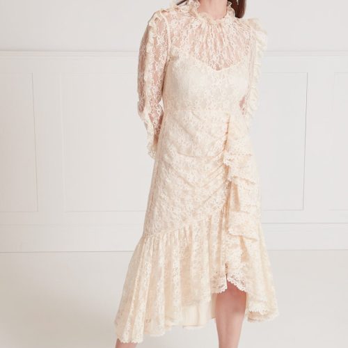 Marvelloush Cocktail Dress - Cream
