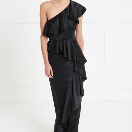 Marvelloush Asymmetric Dress - Black