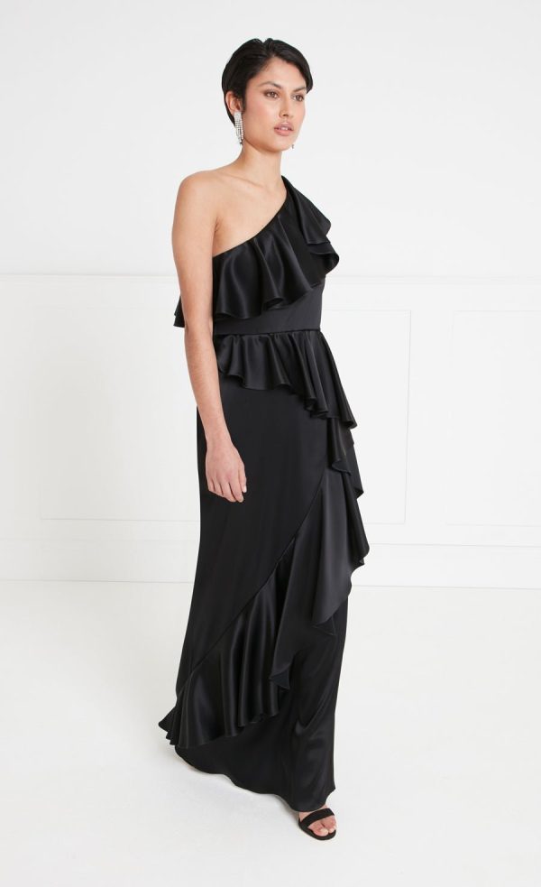 Marvelloush Asymmetric Dress - Black