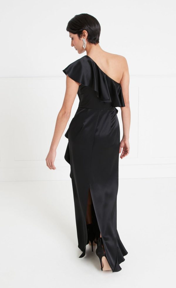 Marvelloush Asymmetric Dress - Black