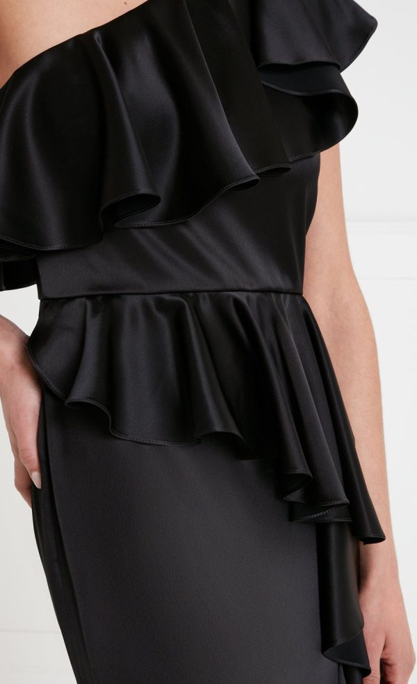Marvelloush Asymmetric Dress - Black