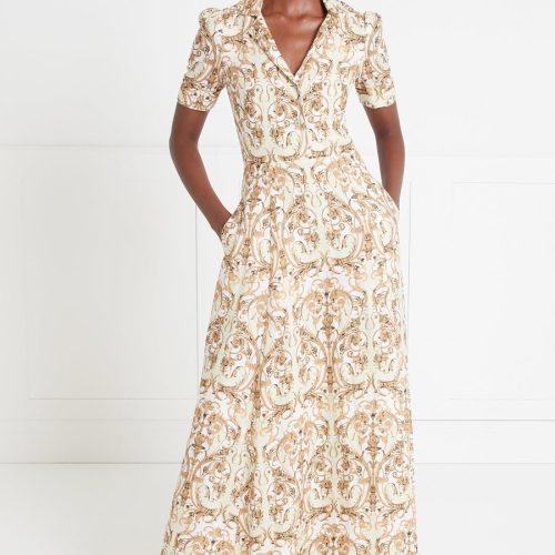 Marvelloush Dress - Amber Gold